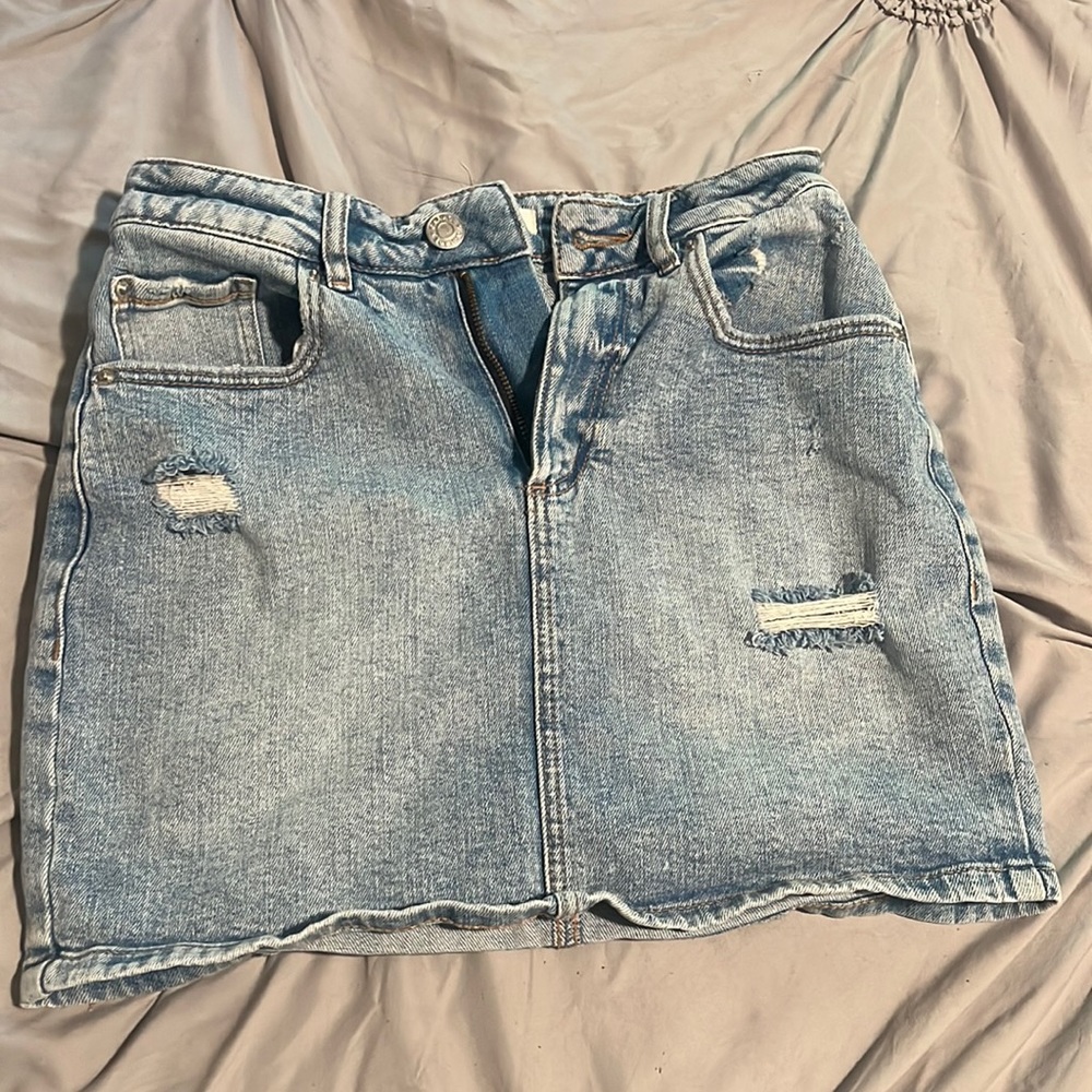 blue jean skirt (garage)
